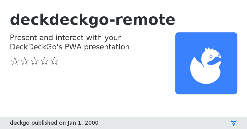 deckdeckgo-remote - Vaadin Add-on Directory