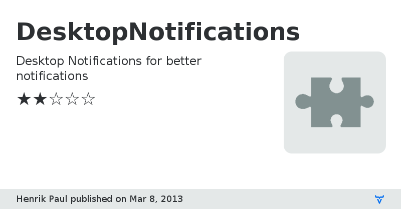 DesktopNotifications - Vaadin Add-on Directory