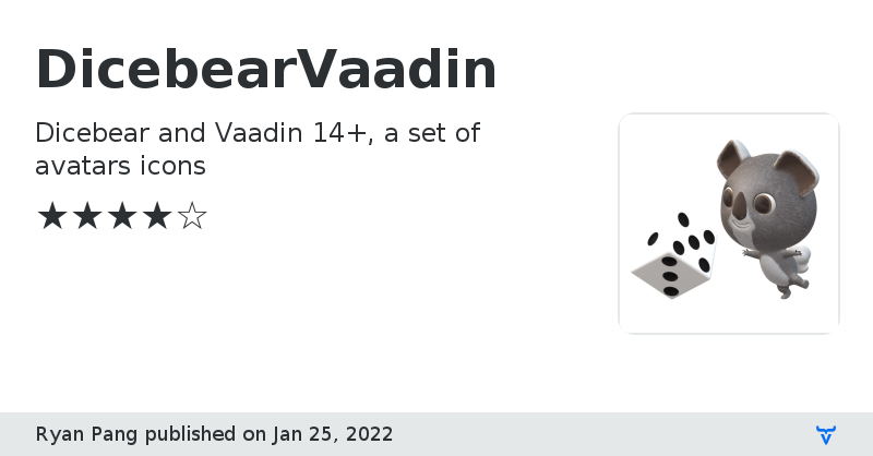 DicebearVaadin - Vaadin Add-on Directory
