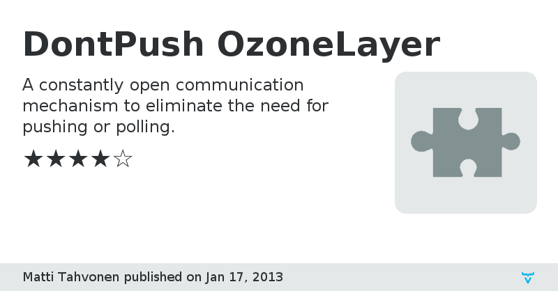 DontPush OzoneLayer - Vaadin Add-on Directory