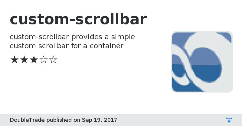 custom-scrollbar - Vaadin Add-on Directory