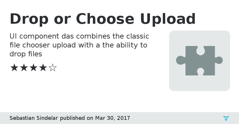 Drop or Choose Upload - Vaadin Add-on Directory