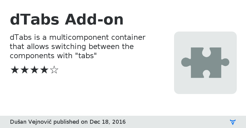 dTabs Add-on - Vaadin Add-on Directory