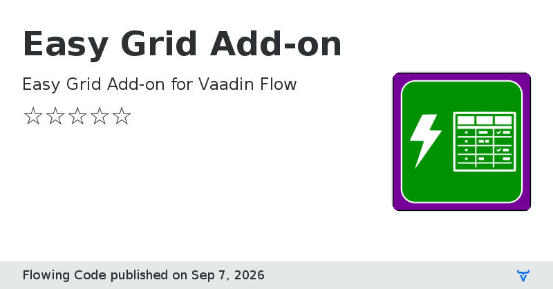 Easy Grid Add-on - Vaadin Add-on Directory