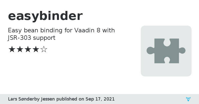 easybinder - Vaadin Add-on Directory