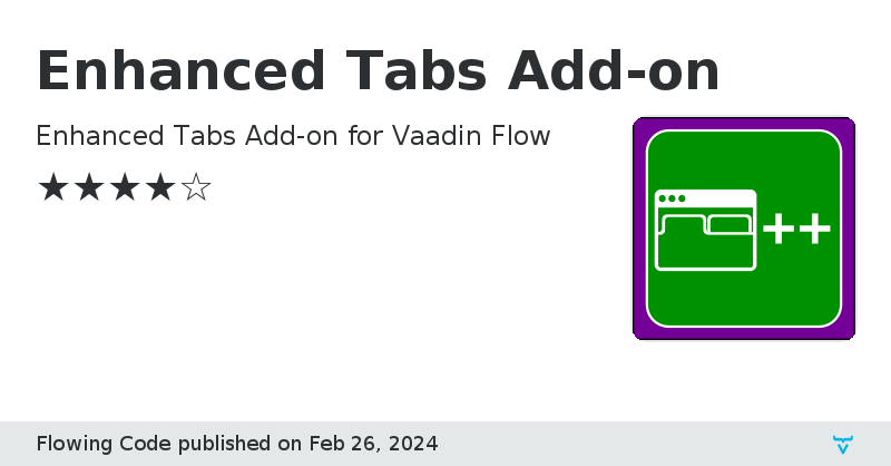Enhanced Tabs Add-on - Vaadin Add-on Directory