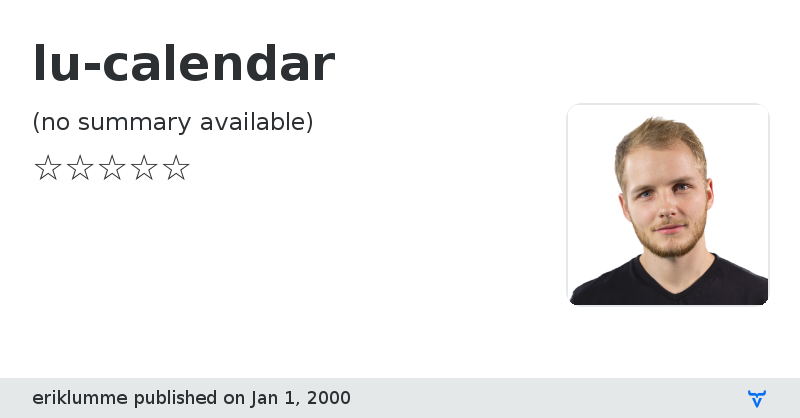 lu-calendar - Vaadin Add-on Directory