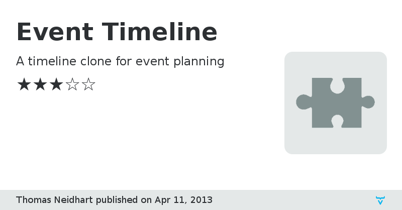 Event Timeline - Vaadin Add-on Directory