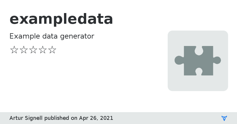 exampledata - Vaadin Add-on Directory