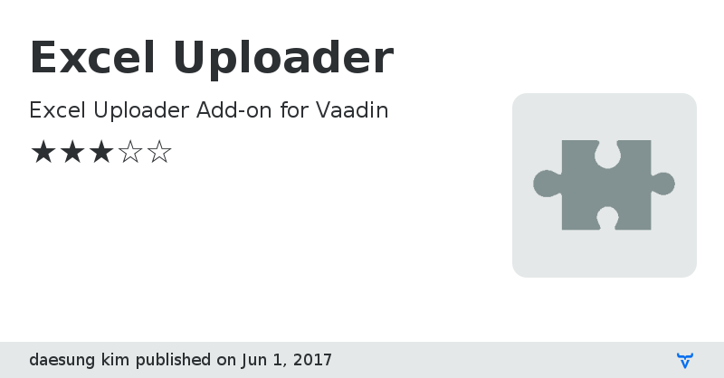 Excel Uploader - Vaadin Add-on Directory