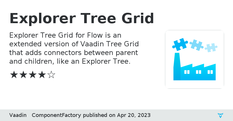 Explorer Tree Grid - Vaadin Add-on Directory
