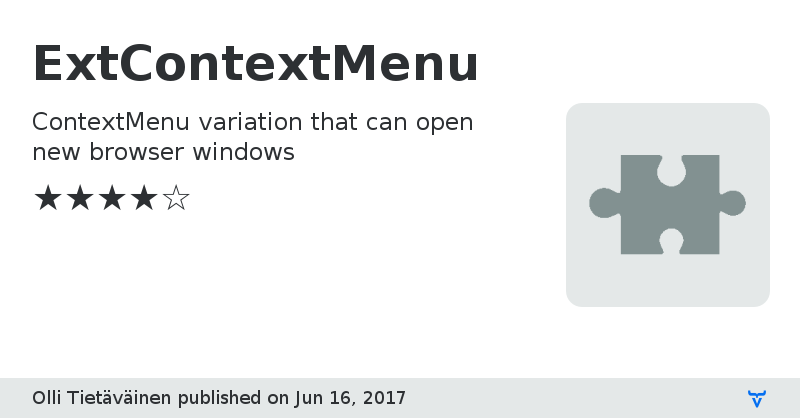 ExtContextMenu - Vaadin Add-on Directory