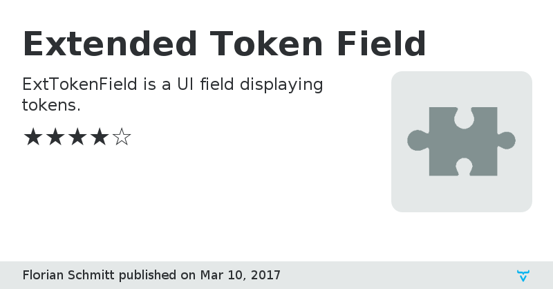Extended Token Field - Vaadin Add-on Directory