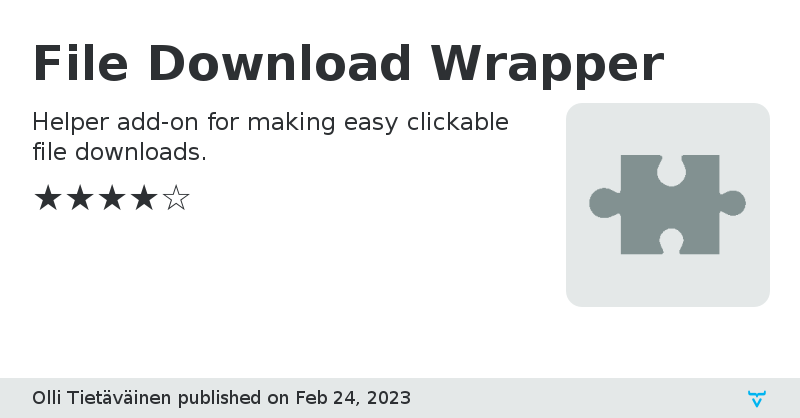 File Download Wrapper - Vaadin Add-on Directory