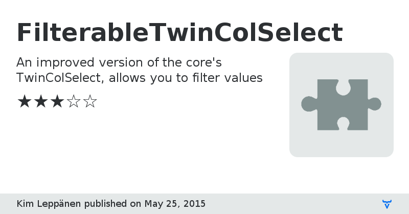 FilterableTwinColSelect - Vaadin Add-on Directory