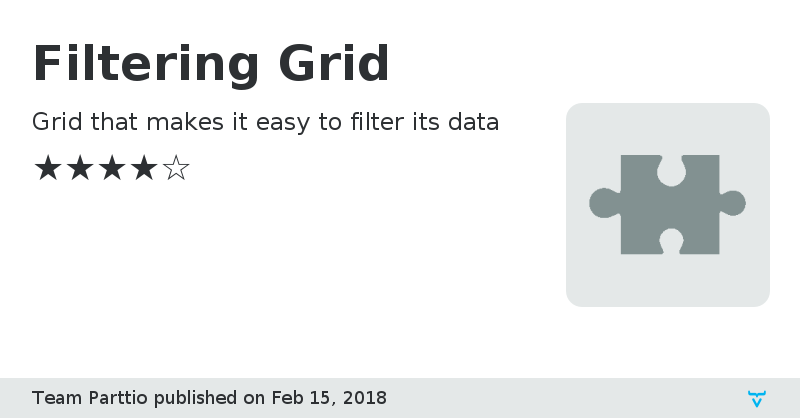 Filtering Grid - Vaadin Add-on Directory