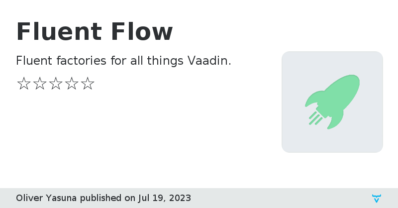 Fluent Flow - Vaadin Add-on Directory