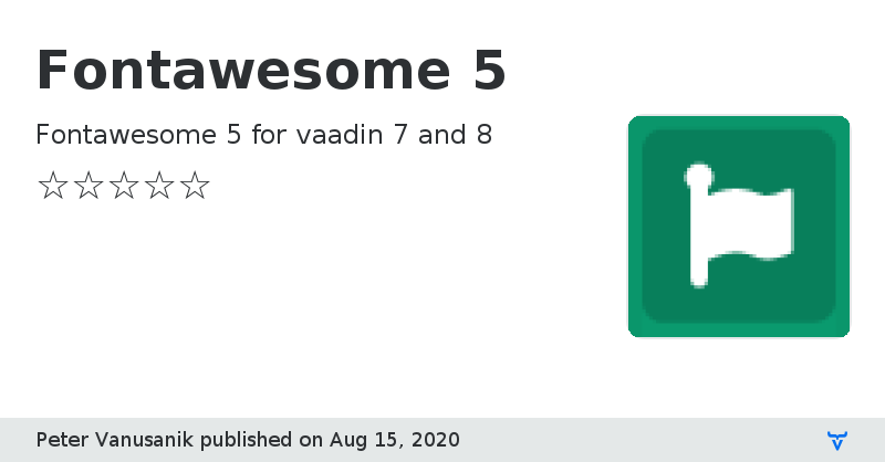 Fontawesome 5 - Vaadin Add-on Directory