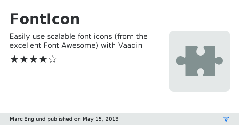 FontIcon - Vaadin Add-on Directory