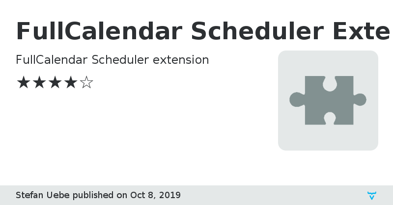 FullCalendar Scheduler Extension (Vaadin 10) - Vaadin Add-on Directory
