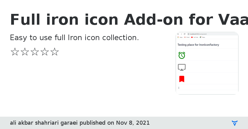 Full iron icon Add-on for Vaadin - Vaadin Add-on Directory