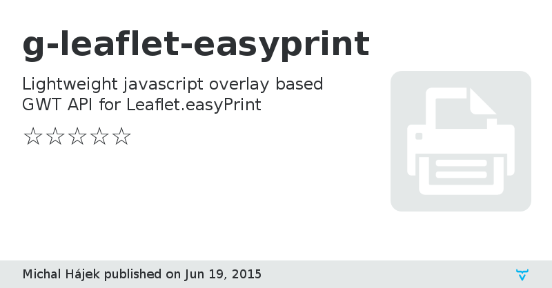 g-leaflet-easyprint - Vaadin Add-on Directory
