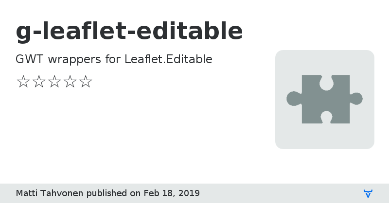 g-leaflet-editable - Vaadin Add-on Directory