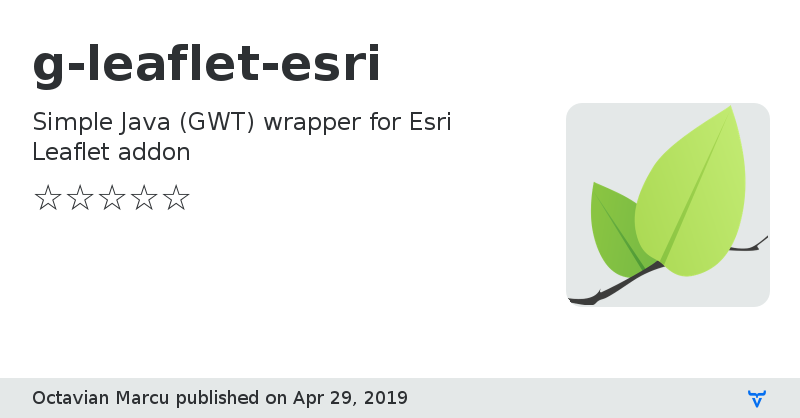 g-leaflet-esri - Vaadin Add-on Directory