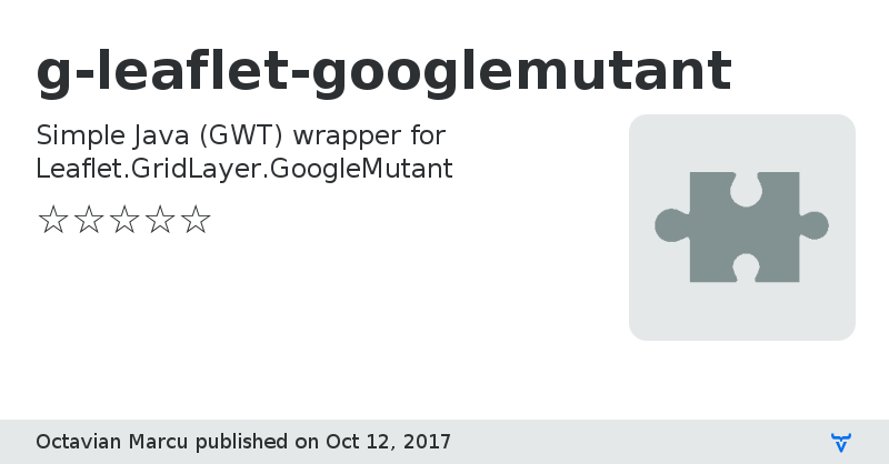 g-leaflet-googlemutant - Vaadin Add-on Directory