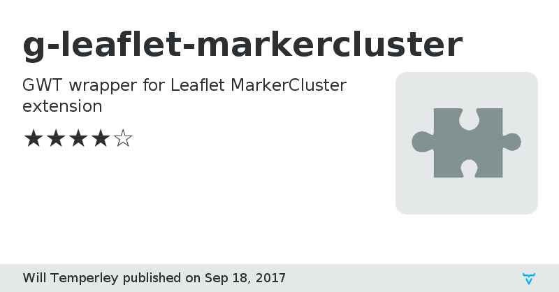 g-leaflet-markercluster - Vaadin Add-on Directory