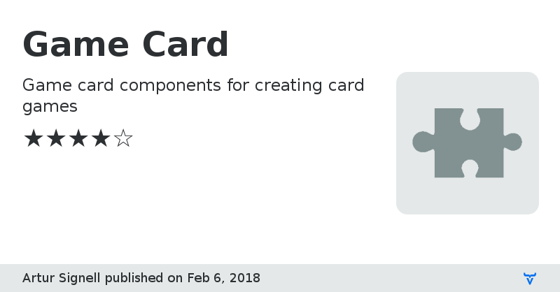 Game Card - Vaadin Add-on Directory