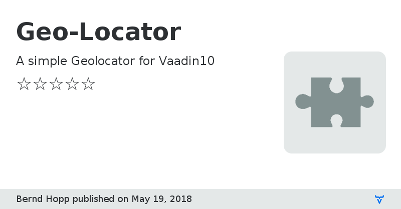 Geo-Locator - Vaadin Add-on Directory