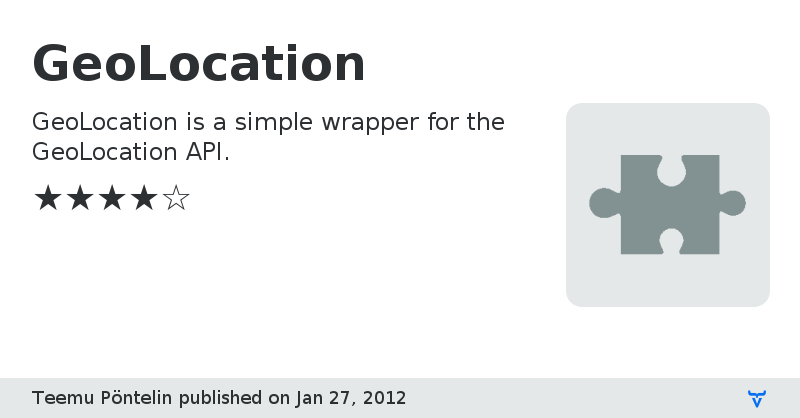 GeoLocation - Vaadin Add-on Directory