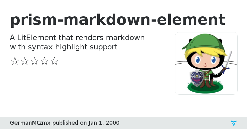 prism-markdown-element - Vaadin Add-on Directory