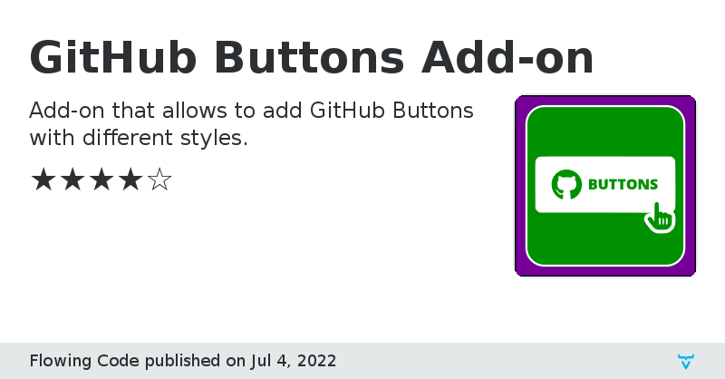 GitHub Buttons Add-on - Vaadin Add-on Directory