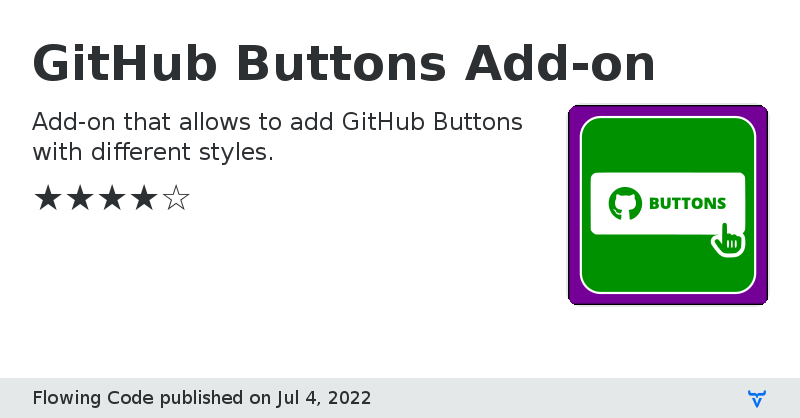 GitHub Buttons Add-on - Vaadin Add-on Directory