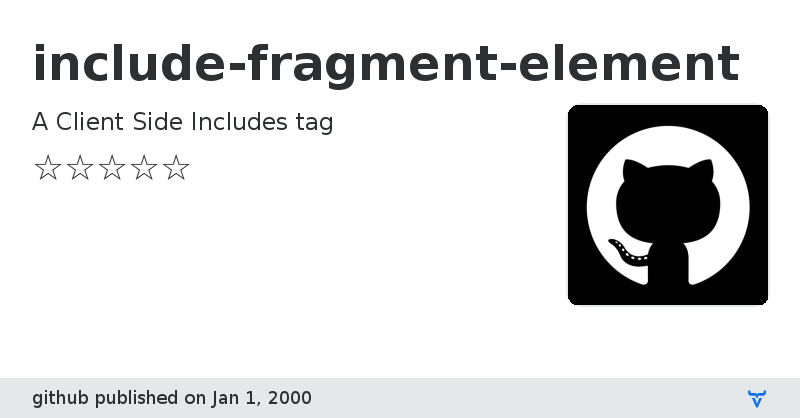 include-fragment-element - Vaadin Add-on Directory