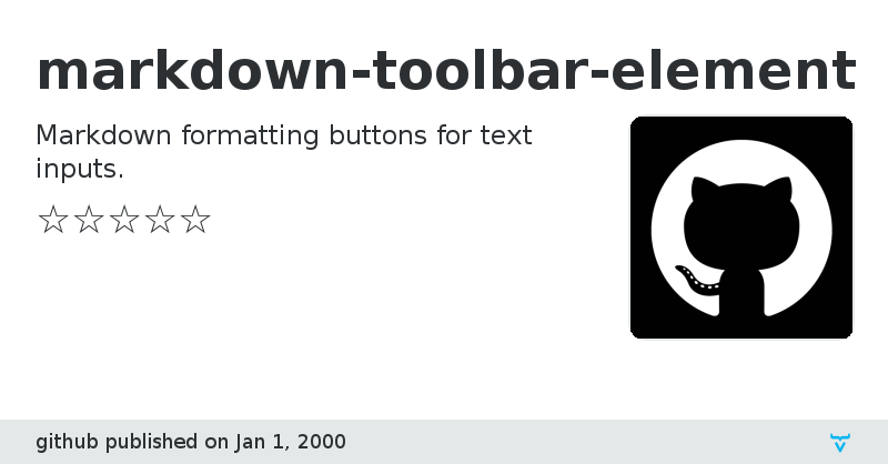 markdown-toolbar-element - Vaadin Add-on Directory