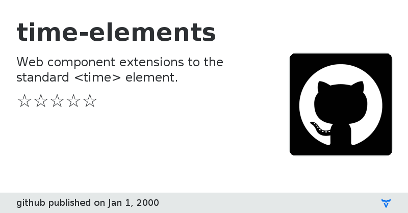 time-elements - Vaadin Add-on Directory