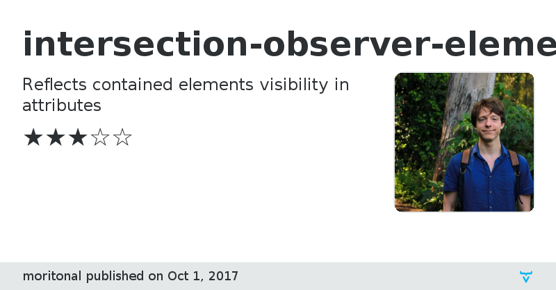 intersection-observer-element - Vaadin Add-on Directory