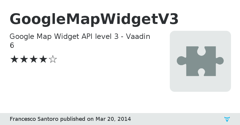 GoogleMapWidgetV3 - Vaadin Add-on Directory