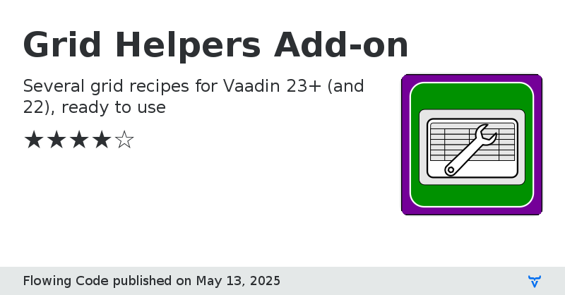 Grid Helpers Add-on - Vaadin Add-on Directory