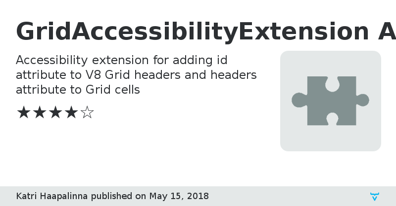 GridAccessibilityExtension Add-on - Vaadin Add-on Directory
