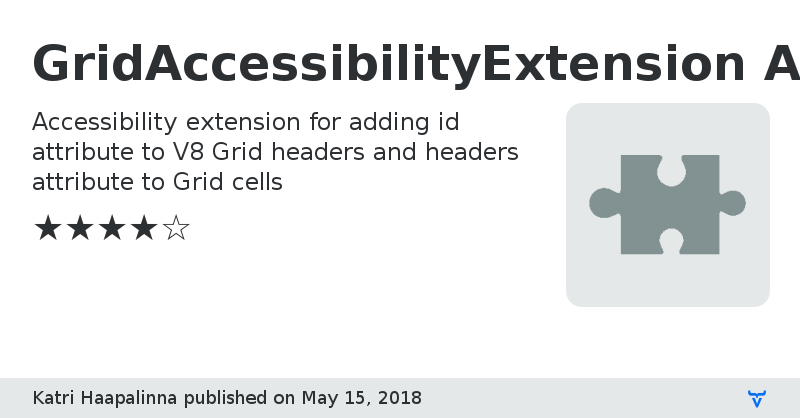 GridAccessibilityExtension Add-on - Vaadin Add-on Directory