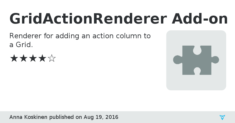 GridActionRenderer Add-on - Vaadin Add-on Directory