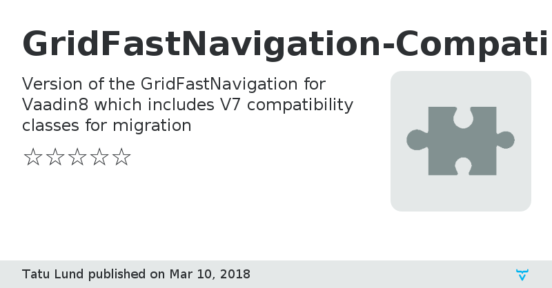 GridFastNavigation-Compatibility Add-on - Vaadin Add-on Directory