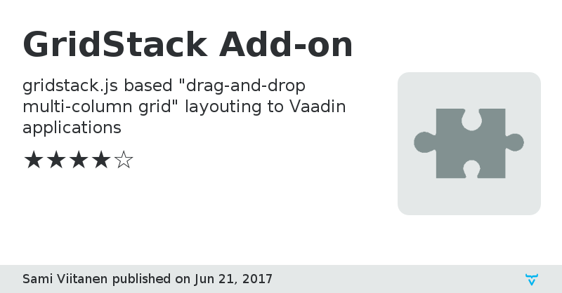 GridStack Add-on - Vaadin Add-on Directory