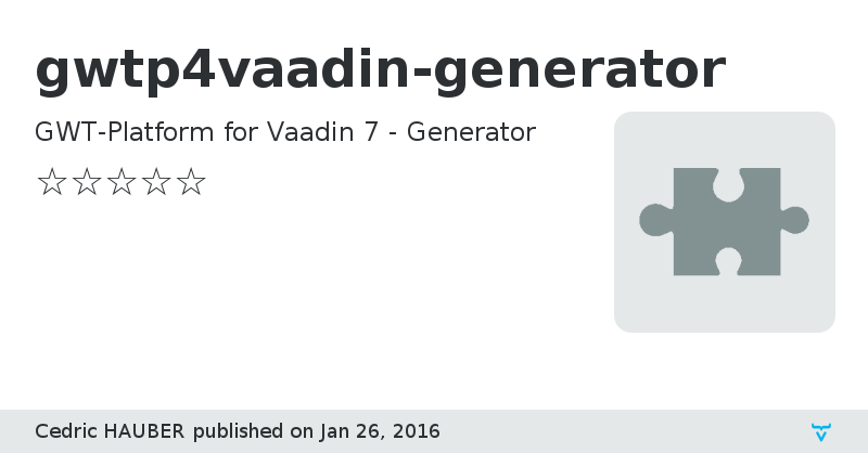 gwtp4vaadin-generator - Vaadin Add-on Directory