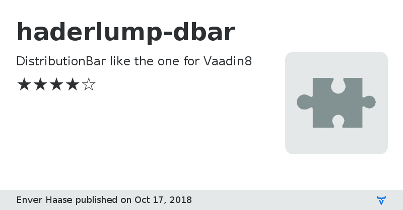 haderlump-dbar - Vaadin Add-on Directory