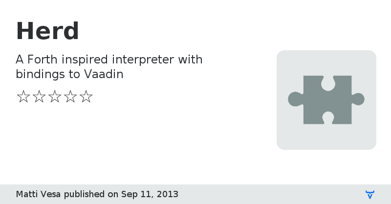 Herd - Vaadin Add-on Directory
